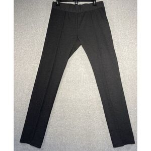 Chico's Pants Womens 1 US Size 8 Dark Grey Knit Pull On Stretch Casual Comfort‎
